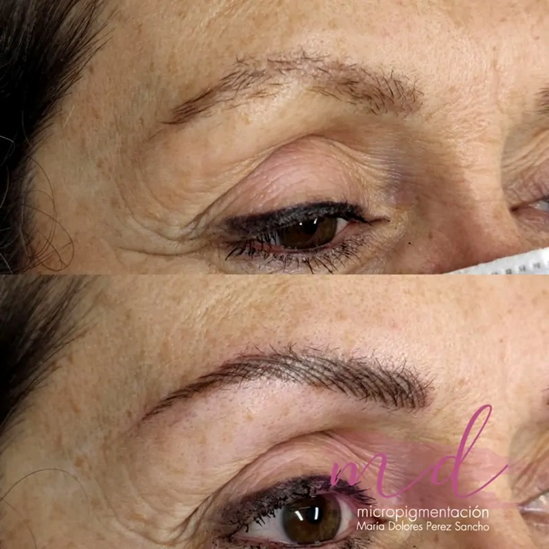 Microblading cejas Barcelona antes después